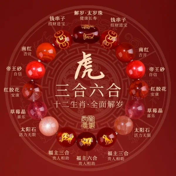 Chinese Zodiac Bracelet - Agate - Image 7