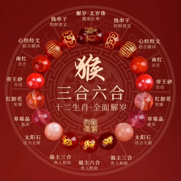 Chinese Zodiac Bracelet - Agate - Image 13