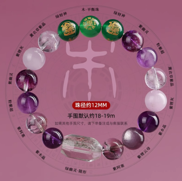 Five Elements Crystal-Wood（Nine Purples） - Image 7
