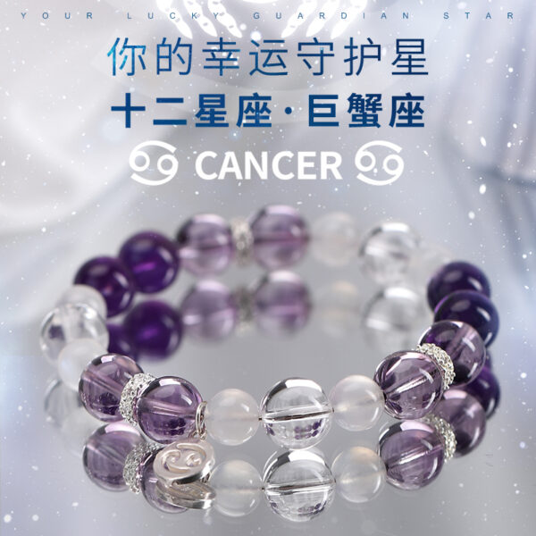Cancer crystal bracelet